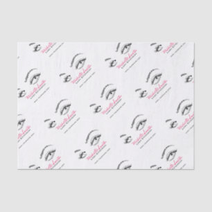 Lash Extension Black and White Makeup Artist Brow Tissue Paper