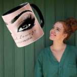 Lash Extension Eye Makeup Artist Studio Rose Gold Mug<br><div class="desc">Sip in Style: The Rose Gold Mug That’s Every Makeup Artist’s Dream! 🌹✨ Introducing the "Lash Extension Eye Makeup Artist Studio Rose Gold Mug" by FlorenceK – a mug that’s not just for your morning coffee; it’s a statement piece for every makeup artist out there. This isn’t just any mug;...</div>