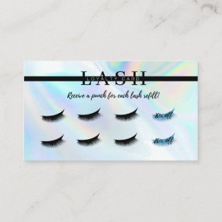 Lash Extension Filler Loyalty Punch Card