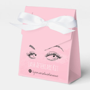 Lash extension Lashes Brow Pink Lash Aftercare Kit Favour Box