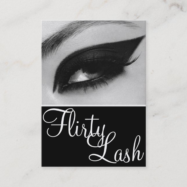 Lash Extensions Beauty Salon Business Card (Front)