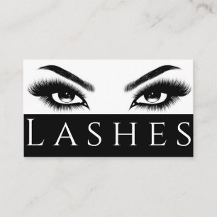 Lash Extensions Brows & Lashes Salon Business Card