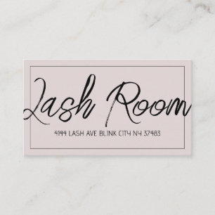 Lash Extensions Modern Clean Business Card
