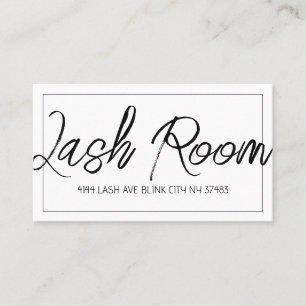 Lash Extensions Modern Clean Business Card