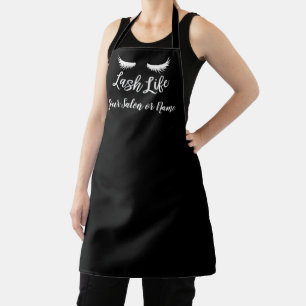 Lash Life Personalized Eyelash Stylist Black Apron