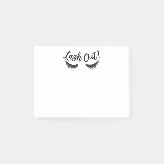 Lash Out Eyelashes Lash Salon Makeup Artist Post-it Notes (Front)