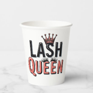 Lash Queen Funny Eye Lashes Make Up Paper Cups