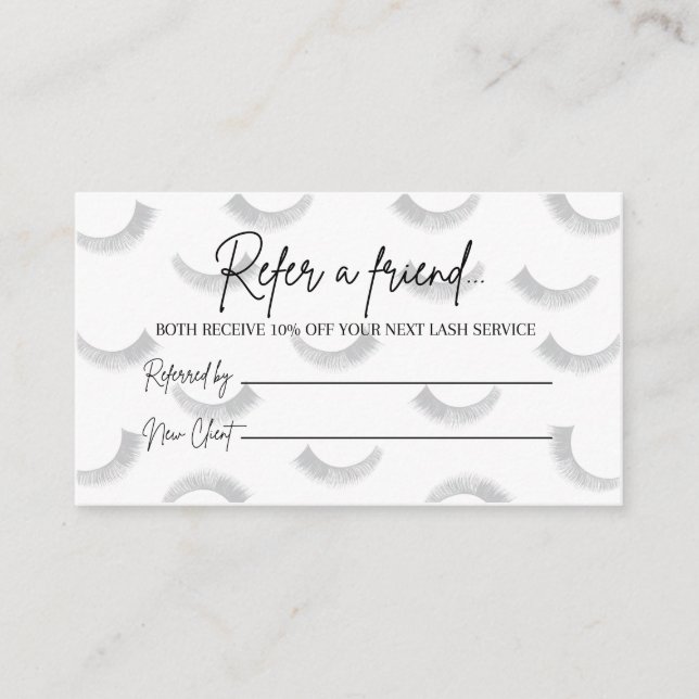 Lash Refer a Friend Card (Front)