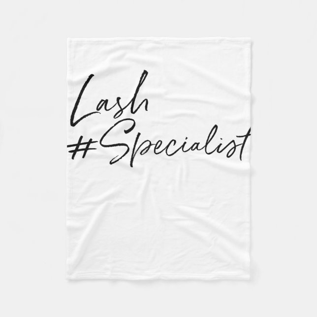 Lash Specialist Lash Lounge Lash Bar Las Fleece Blanket (Front)