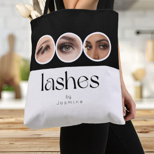Lash Studio Black And White 3 Photo Promotional  Tote Bag