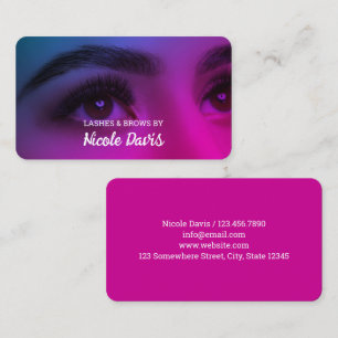 Lash Tech Eyebrow Brows Business Card