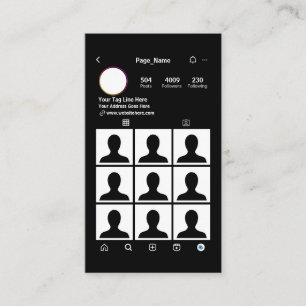 Lash Tech Gram Business Card