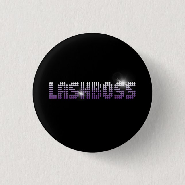 Lashboss - 3D Mascara 3 Cm Round Badge (Front)