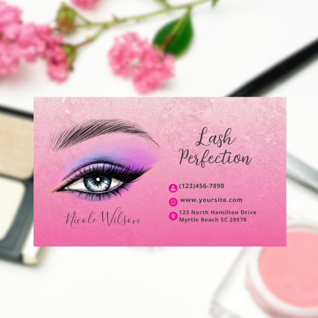 Lashes and Brows Beauty Makeup Business Card (Creator Uploaded)