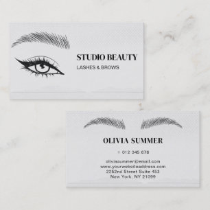 Lashes And Brows Business Card
