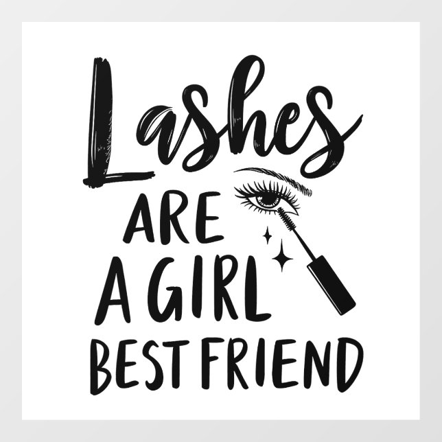 Lashes Are a Girl’s Best Friend Make Up  (Sheet)