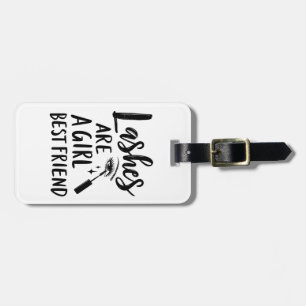 Lashes Are a Girl’s Best Friend Make Up  Luggage Tag