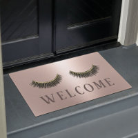 Lashes Beauty Salon Rose Gold Welcome