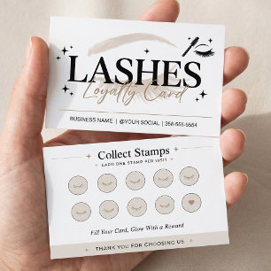 Lashes Beige Minimalist Loyalty Reward