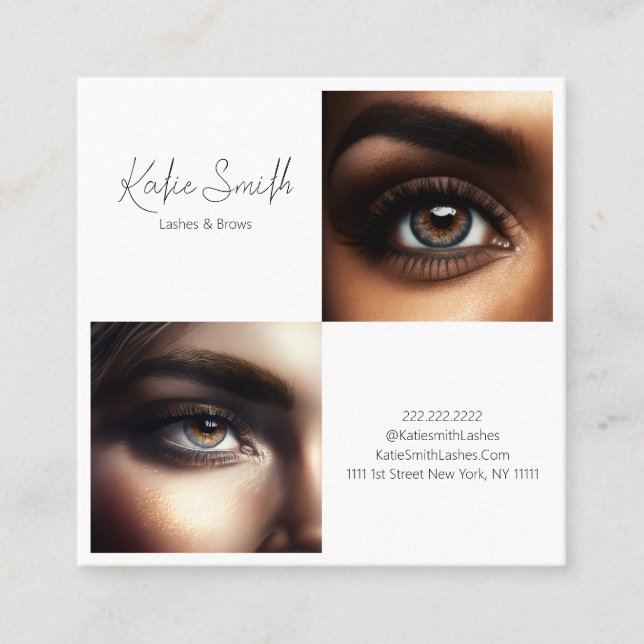 Lashes & Brows Business Card (Front)