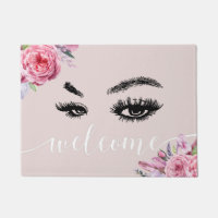 Lashes & Brows Makeup Artist Floral Salon Welcome