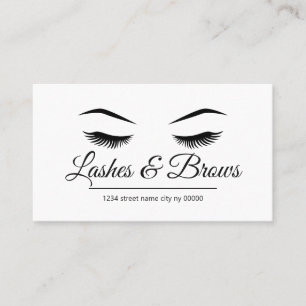 Lashes & Brows Salon Business Card