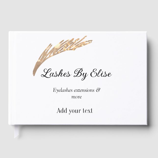 lashes by add name contact info social media websi guest book (Front)