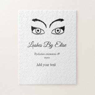 lashes by add name contact info social media websi jigsaw puzzle
