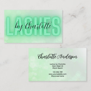 Lashes by Green Business Card