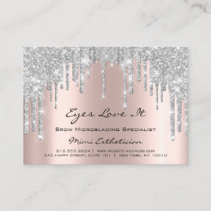 Lashes Extension Aftercare Instruction Grey Rose Appointment Card