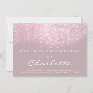Lashes Extension Aftercare Instruction Pink Glitte