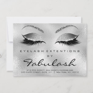 Lashes Extension Aftercare Instruction Silver Grey