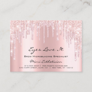 Lashes Extension Aftercare Instruction Spark Pink Appointment Card