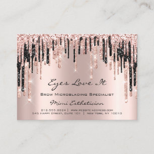 Lashes Extension Aftercare Instruction Spark Rose Appointment Card
