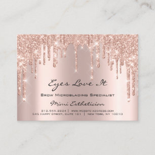 Lashes Extension Aftercare Instruction Spark Rose Appointment Card