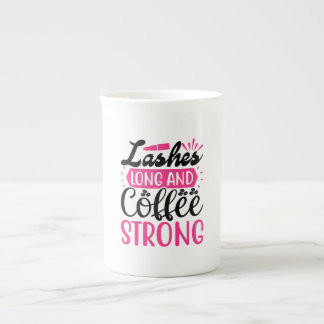 Lashes Long Coffee Strong Bone China Mug
