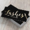 Lashes Makeup Artist Modern Black & Gold