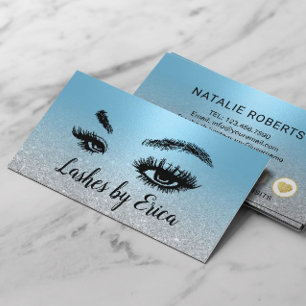 Lashes Makeup Artist Modern Blue Salon Loyalty