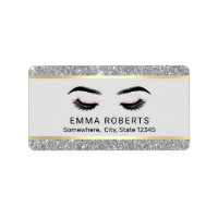 Lashes Makeup Artist Modern Silver Beauty Salon