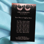 Lashes Makeup Artist Rose Gold Dripping Salon<br><div class="desc">Lashes Makeup Artist Rose Gold Dripping Beauty Salon Brochures.</div>