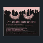 Lashes Makeup Artist Rose Gold Drips Aftercare Flyer<br><div class="desc">Lashes Makeup Artist Rose Gold Dripping Aftercare Black Instructions.</div>
