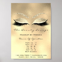 Lashes Makeup Opening Hours Gold Salon Glitter