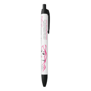 Lashes Manicure Hair Pink Girl Beauty Branding Black Ink Pen