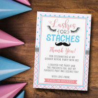 "Lashes Or Staches" Modern Gender Reveal Party