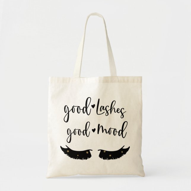 Lashes Quote Tote Bag (Front)