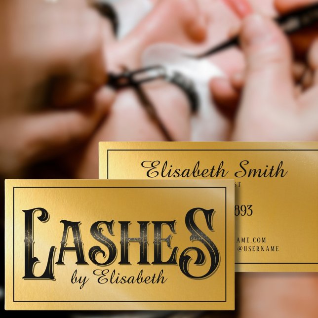Lashes Typography  Business Card (Creator Uploaded)