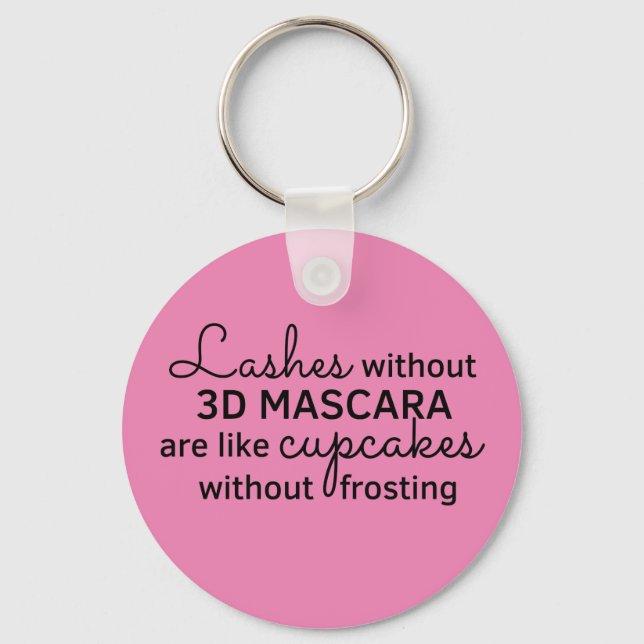 Lashes without mascara - Younique Key Ring (Front)