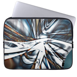 Lashing of rustic and flashy clippings and strokes laptop sleeve