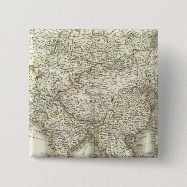 L'Asie - Asia 15 Cm Square Badge (Front)