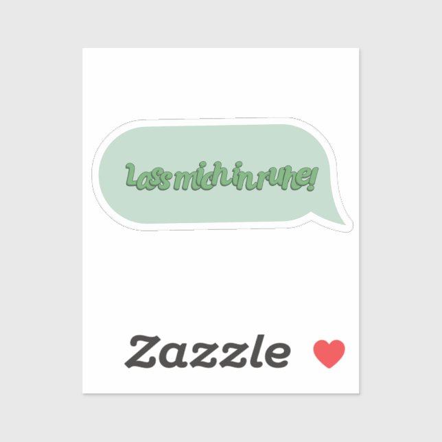 Lass mich in ruhe! (Sheet)